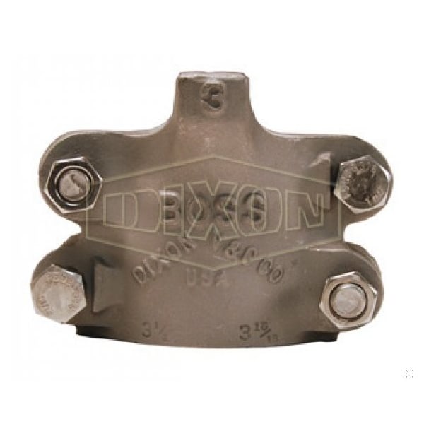 Boss 4-Bolt Clamp, 2-48/64 to 3-4/64 in Nominal, SS Band, Domestic